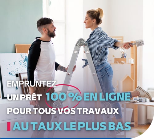 Prêt travaux souscription 100 % en ligne